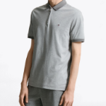 Tommy Hilfiger Official Oxford Zip Polo Shirt