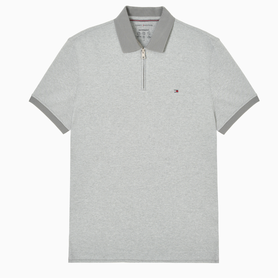 Tommy Hilfiger Official Oxford Zip Polo Shirt