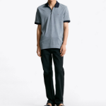 Tommy Hilfiger Official Oxford Zip Polo Shirt