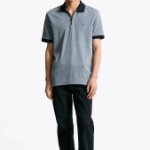 Tommy Hilfiger Official Oxford Zip Polo Shirt