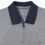 Tommy Hilfiger Official Oxford Zip Polo Shirt
