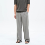 8 seconds Crêpe Easy Banding Pants — Grey