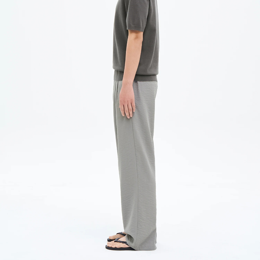 8 seconds Crêpe Easy Banding Pants — Grey