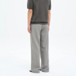 8 seconds Crêpe Easy Banding Pants — Grey