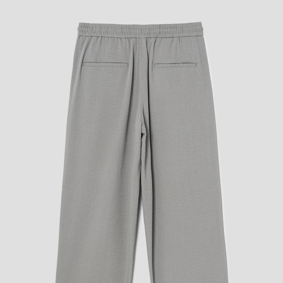 8 seconds Crêpe Easy Banding Pants — Grey