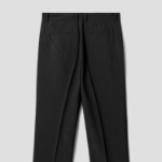 8 seconds Lightweight Basic Semi Wide-Fit Slacks — Black