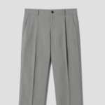 8 seconds Lightweight Basic Semi Wide-Fit Slacks — Khaki
