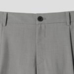 8 seconds Lightweight Basic Semi Wide-Fit Slacks — Khaki