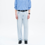 8 seconds Lightweight Essential Semi Wide-Fit Denim — Sky Blue