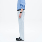 8 seconds Lightweight Essential Semi Wide-Fit Denim — Sky Blue