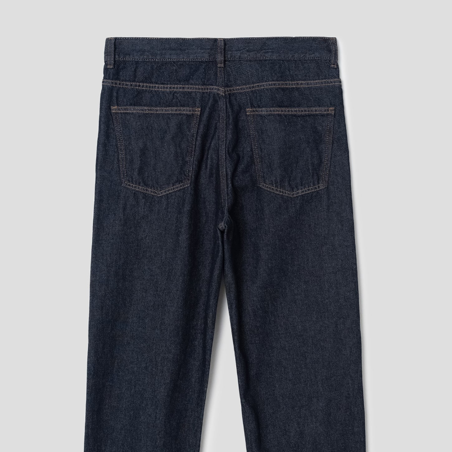 8 seconds Lightweight Essential Semi Wide-Fit Denim — Navy