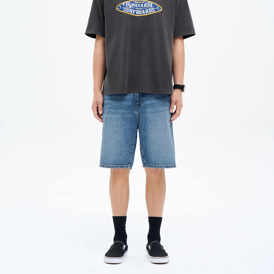 8 seconds Essential Denim Shorts — Blue