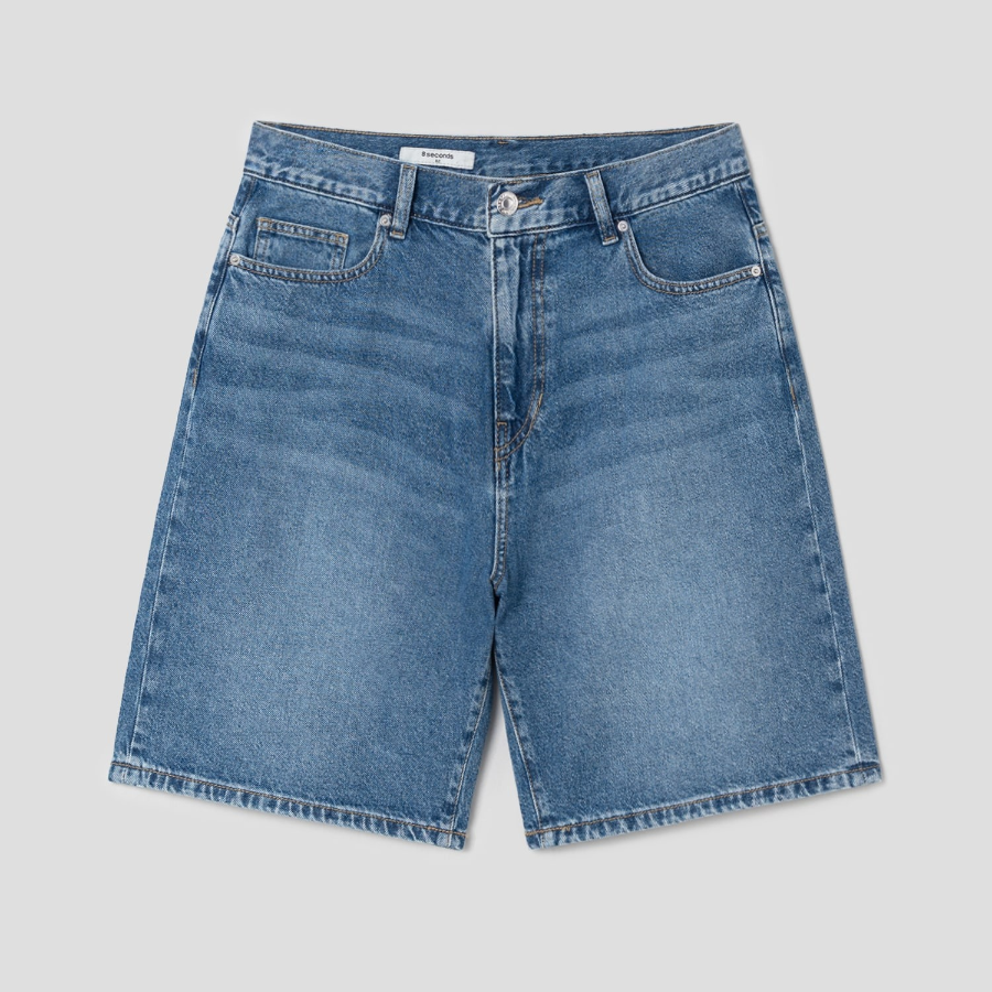 8 seconds Essential Denim Shorts — Blue