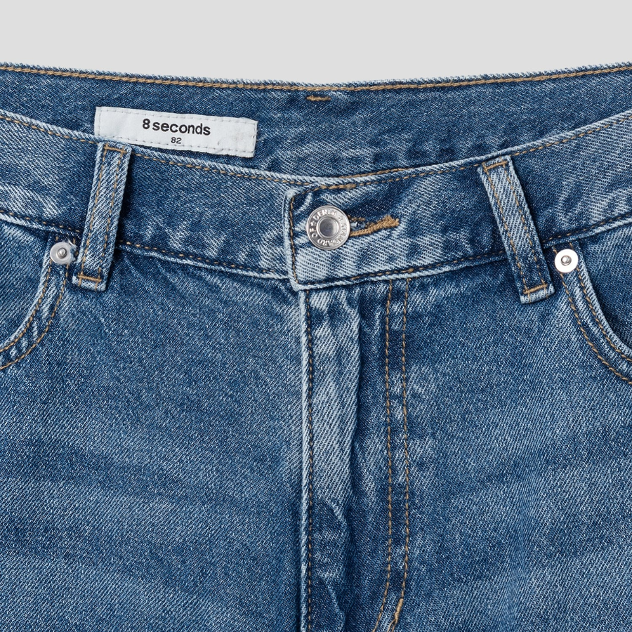 8 seconds Essential Denim Shorts — Blue