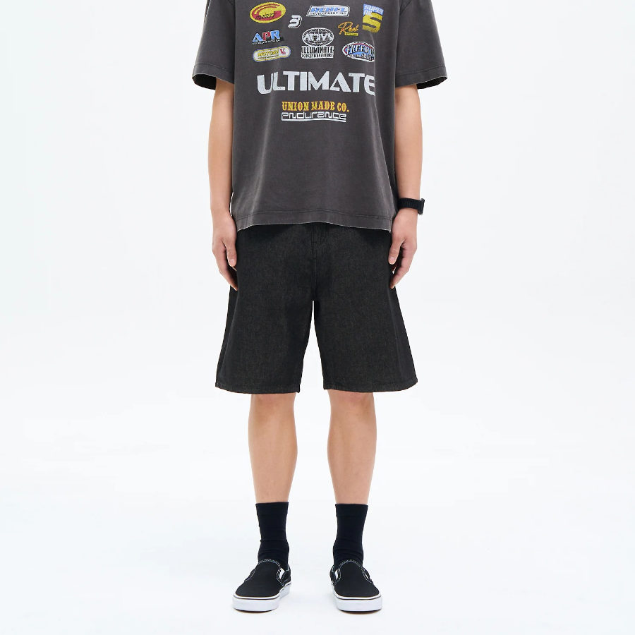 8 seconds Essential Denim Shorts — Black