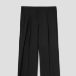 8 seconds [4WAY STRETCH] Semi Wide-Fit Banding Slacks — Black