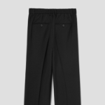 8 seconds [4WAY STRETCH] Semi Wide-Fit Banding Slacks — Black