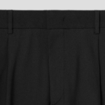 8 seconds [4WAY STRETCH] Semi Wide-Fit Banding Slacks — Black