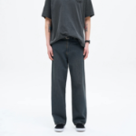 8 seconds Lightweight Essential Semi Wide-Fit Denim Pants — Navy