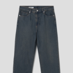 8 seconds Lightweight Essential Semi Wide-Fit Denim Pants — Navy