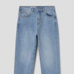 8 seconds Essential Semi Wide-Fit Denim Pants — Sky Blue