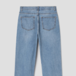 8 seconds Essential Semi Wide-Fit Denim Pants — Sky Blue