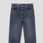 8 seconds Essential Semi Wide-Fit Denim Pants — Blue