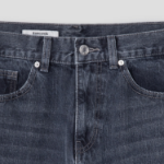 8 seconds Essential Semi Wide-Fit Denim Pants — Blue