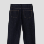 8 seconds Essential Semi Wide-Fit Denim Pants — Navy