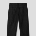 8 seconds Essential Semi Wide-Fit Denim Pants — Black