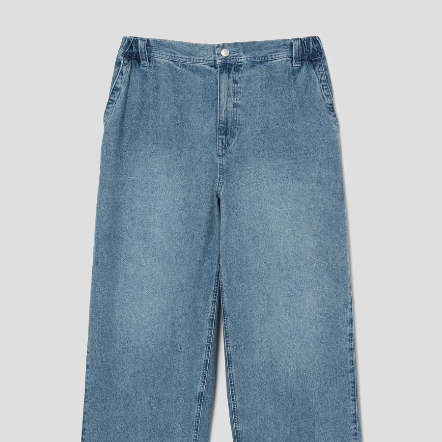 8 seconds Lightweight Half-Banding Carpenter Denim Pants — Blue