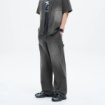 8 seconds Lightweight Half-Banding Carpenter Denim Pants — Ash