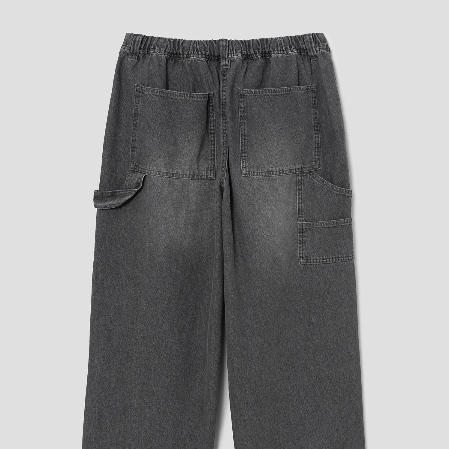 8 seconds Lightweight Half-Banding Carpenter Denim Pants — Ash