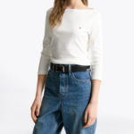 TOMMY HILFIGER [Official Headquarters] Slim Boatneck T-shirt