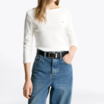 TOMMY HILFIGER [Official Headquarters] Slim Boatneck T-shirt