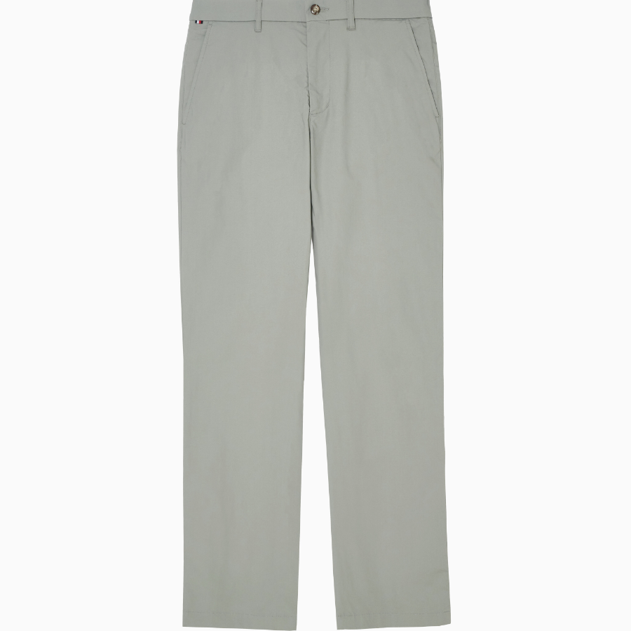 TOMMY HILFIGER [Official Headquarters] Solid Denton Poplin Pants