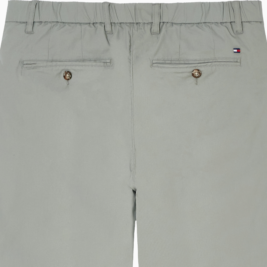 TOMMY HILFIGER [Official Headquarters] Solid Denton Poplin Pants