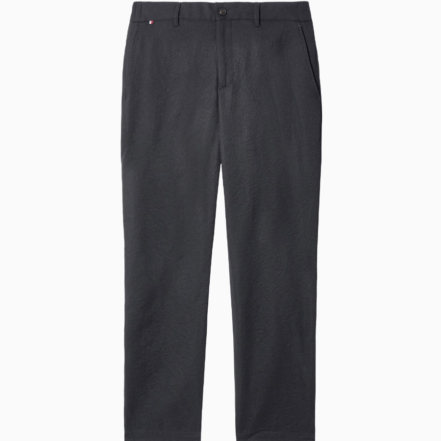 TOMMY HILFIGER [Official Headquarters] Seersucker Tapered Slacks