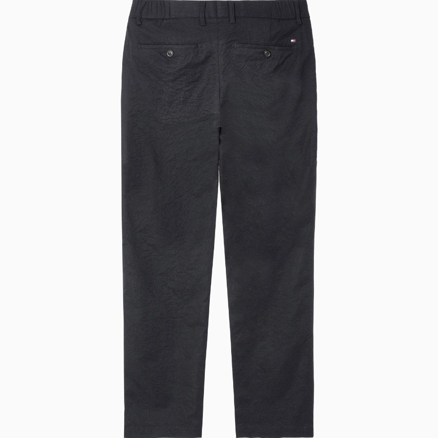 TOMMY HILFIGER [Official Headquarters] Seersucker Tapered Slacks