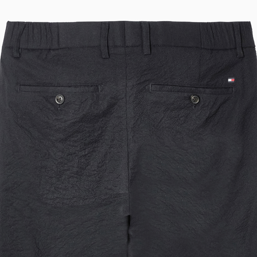 TOMMY HILFIGER [Official Headquarters] Seersucker Tapered Slacks