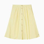 TOMMY HILFIGER [Official Headquarters] Poplin Midi Skirt