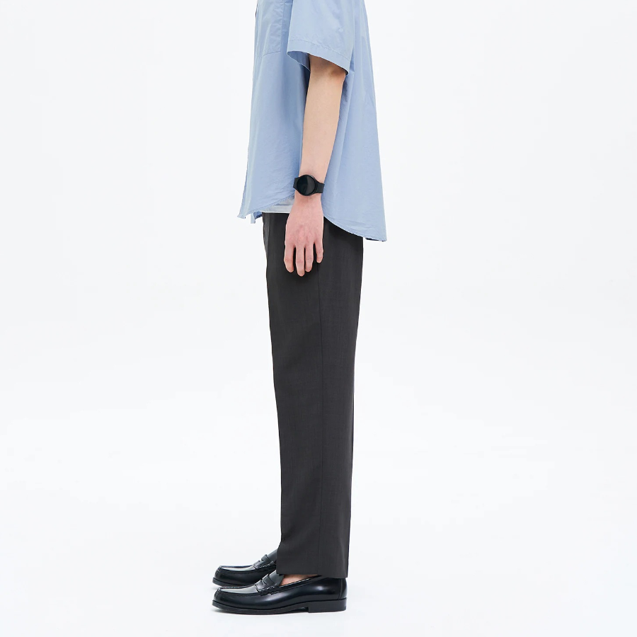 8 seconds Basic Slim-Fit Slacks — Ash