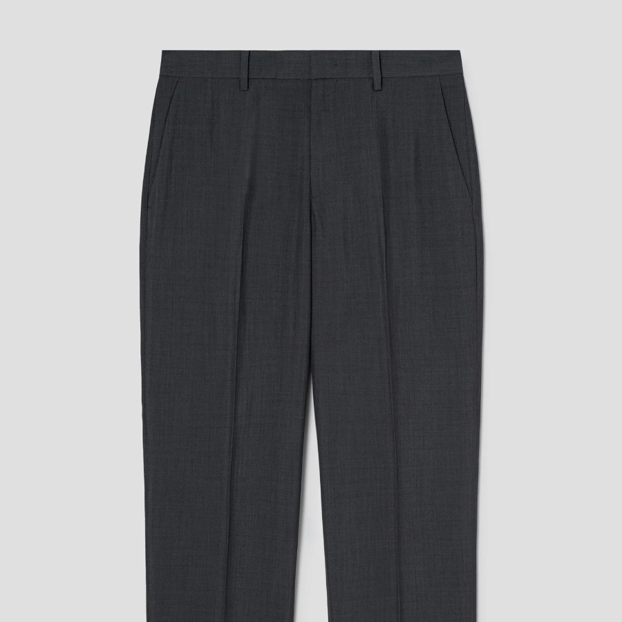 8 seconds Basic Slim-Fit Slacks — Ash