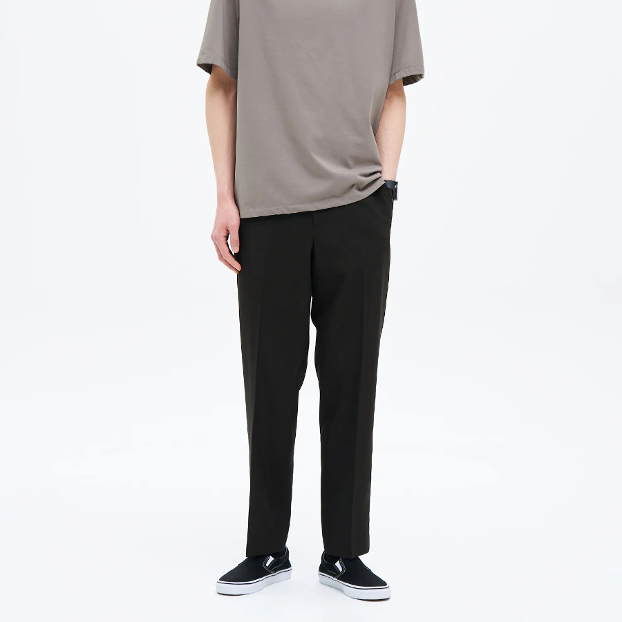 8 seconds Basic Slim-Fit Slacks — Black