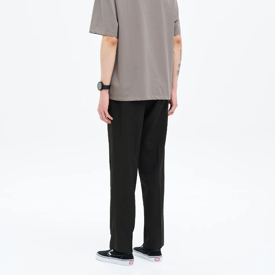 8 seconds Basic Slim-Fit Slacks — Black