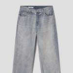 8 seconds Lightweight Essential Wide-Fit Denim Pants — Sky Blue