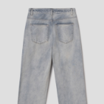 8 seconds Lightweight Essential Wide-Fit Denim Pants — Sky Blue
