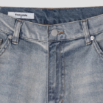 8 seconds Lightweight Essential Wide-Fit Denim Pants — Sky Blue