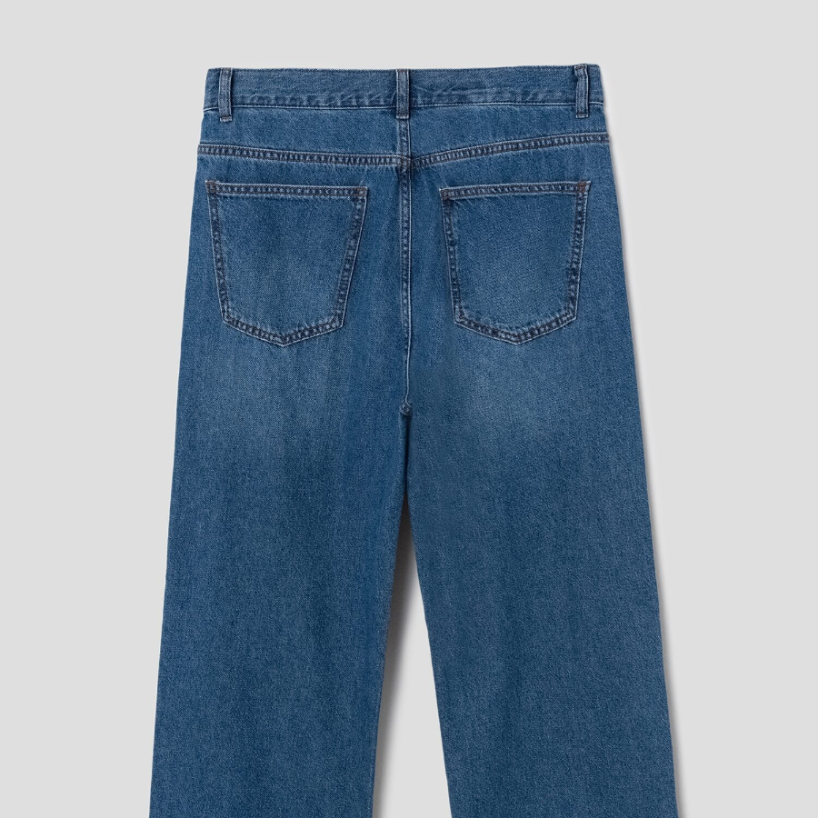 8 seconds Lightweight Essential Wide-Fit Denim — Blue