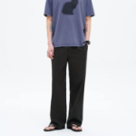 8 seconds Linen-Like Semi-Wide Fit Pants — Ash